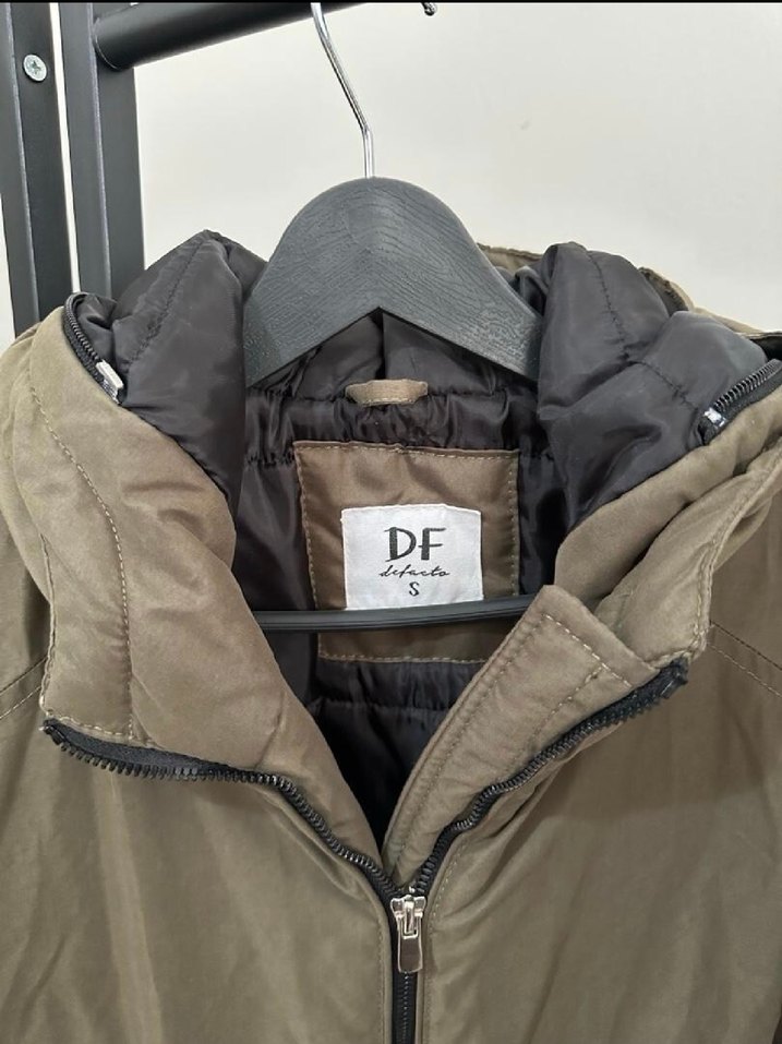 Haki Fermuarlı Kadın mont, Ceket - Görsel 2