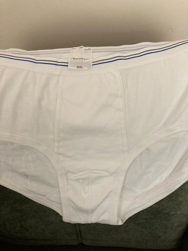 Beyaz Midi erkekAtletik İç Çamaşırı büyük beden 6xl - Görsel 2