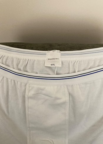 Erkek Beyaz Slim Fit Boxer büyük beden 6xl 3 adet daha var - Görsel 2