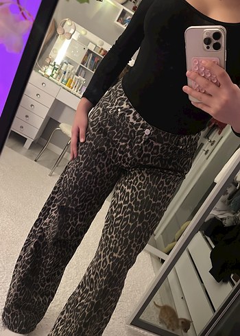 Leopar Kadın Pantolon - Görsel 3