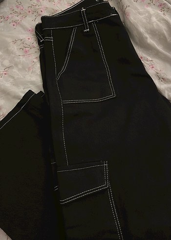 Kadın Siyah Midi Kot Pantolon - Görsel 3