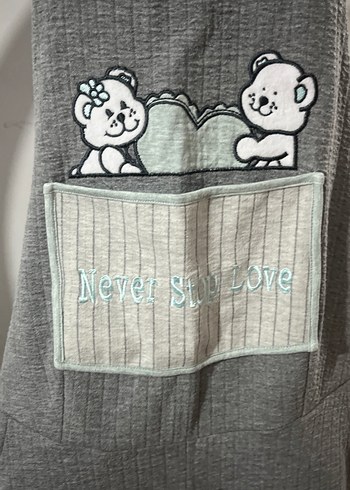 Kadın  Gri Triko Askılı Tulum - Görsel 3