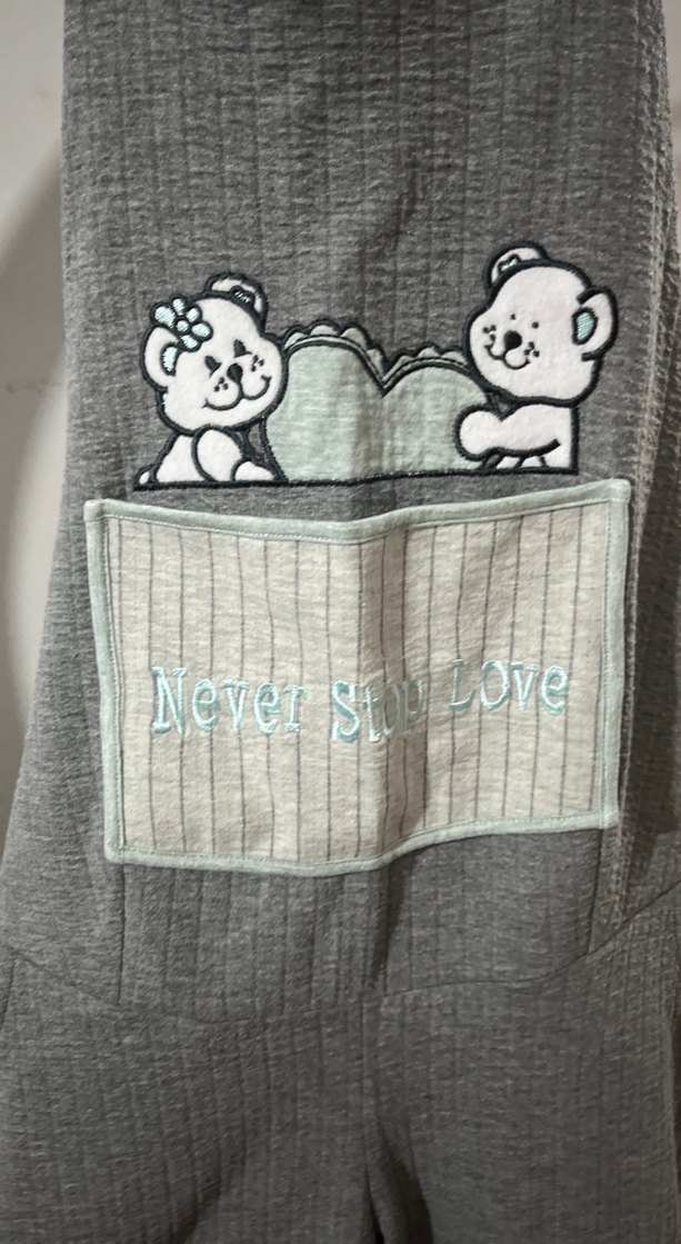 Kadın  Gri Triko Askılı Tulum - Görsel 3