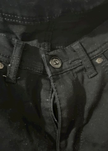 Erkek Siyah Regular Fit Denim Jean - Görsel 3