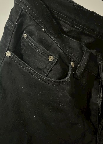 Erkek Siyah Regular Fit Denim Jean - Görsel 2