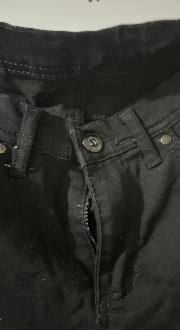 Erkek Siyah Regular Fit Denim Jean - Görsel 3