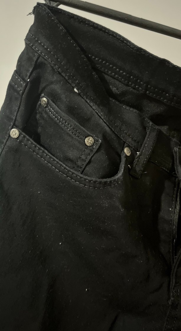 Erkek Siyah Regular Fit Denim Jean - Görsel 2