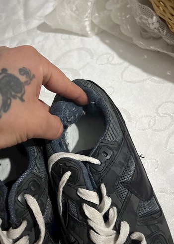 Gri Bağcıklı Kadın Spor Ayakkabısı - Görsel 2