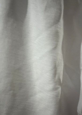 Beyaz Keten Rahat Kesim Kadın Pantolon - Görsel 2