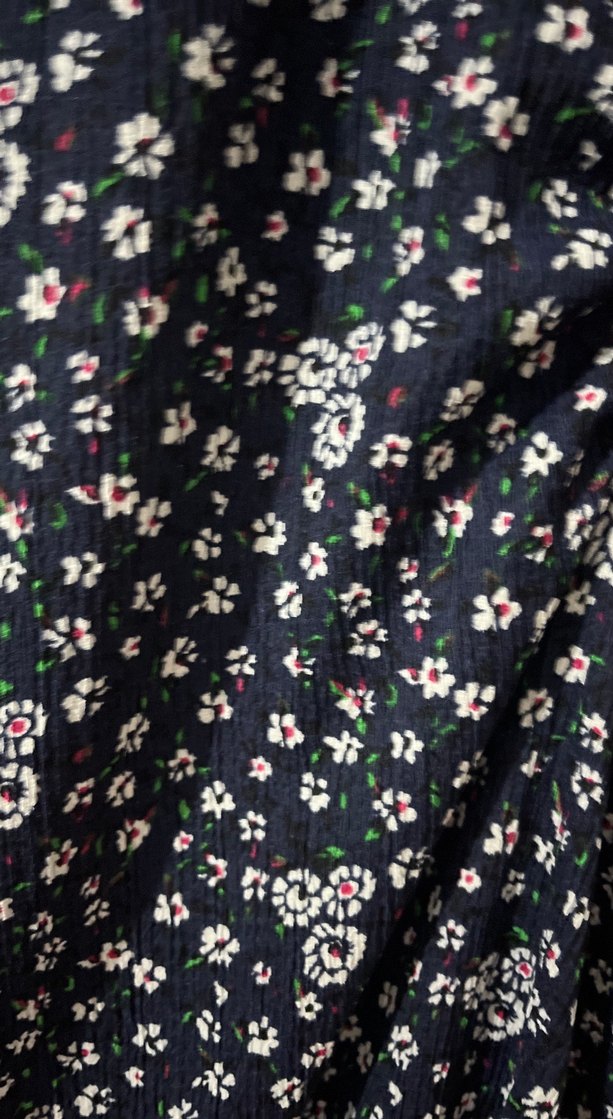 Lacivert Bohem Uzun Kollu Elbise - Görsel 3