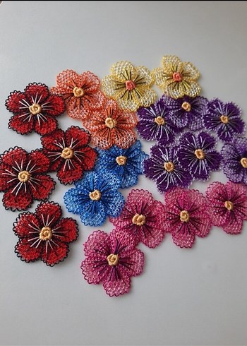 Renkli Bohem Çiçek Nakışları - Görsel 3