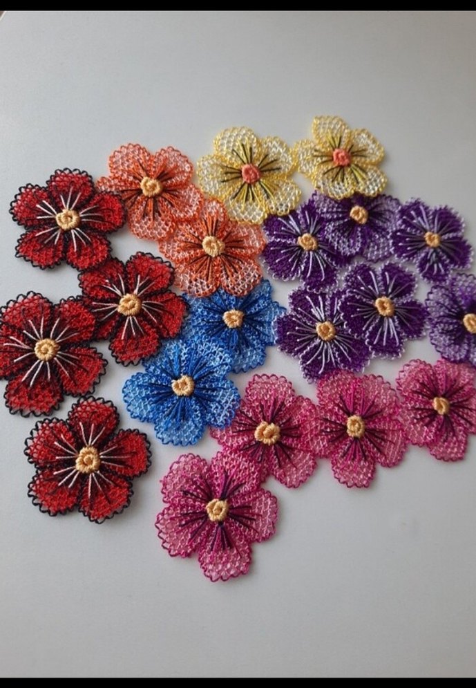 Renkli Bohem Çiçek Nakışları - Görsel 3