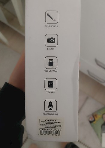 Sarı Mikrofon Altın Kafesli - Görsel 3