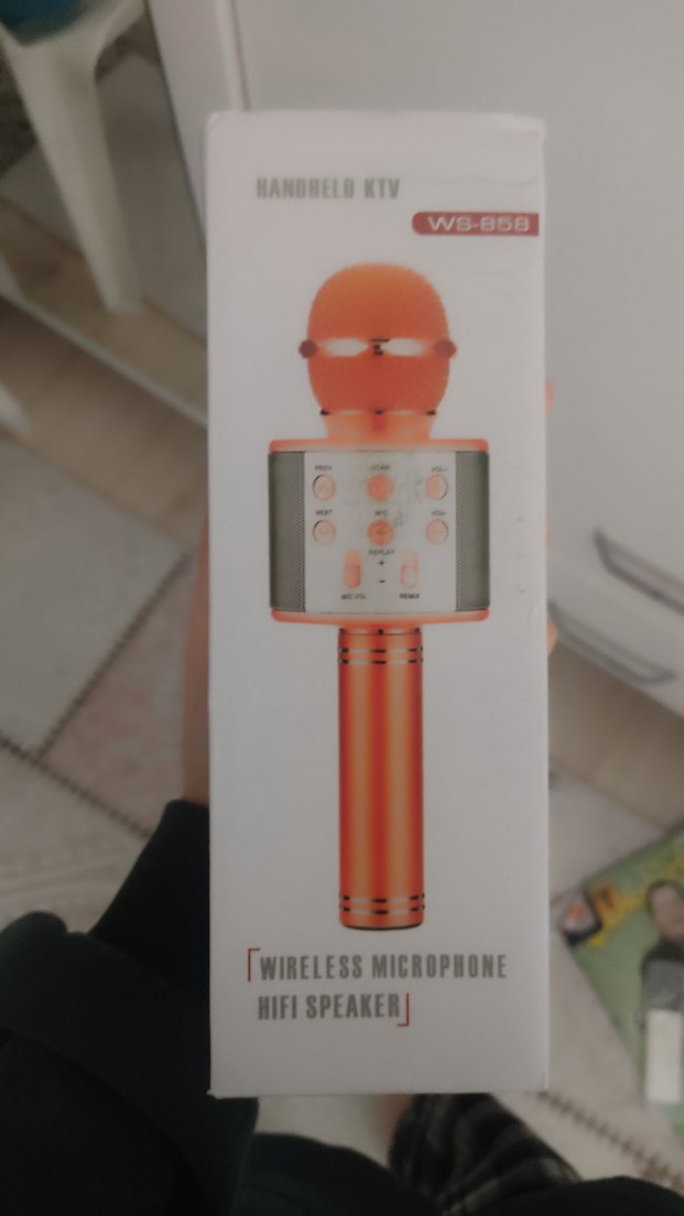 Sarı Mikrofon Altın Kafesli - Görsel 4