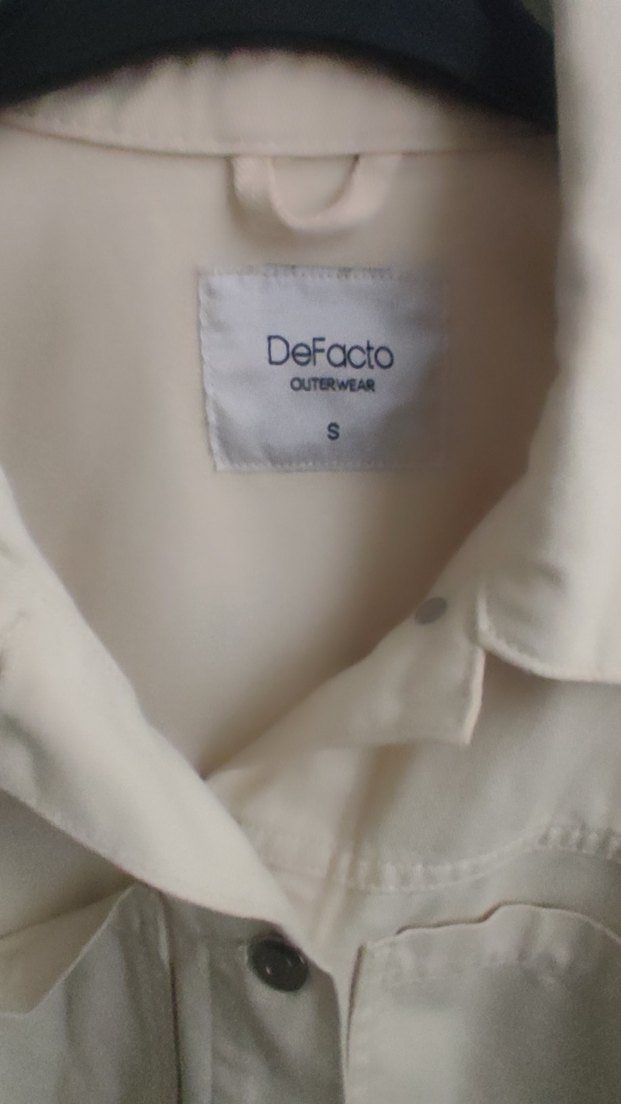 Bej Düğmeli Keten Kadın Ceket - Görsel 2