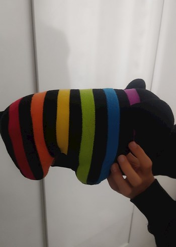 Çok Renkli Çizgili Peluş Oyuncak - Görsel 2