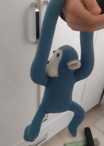Mavi  Peluş Maymun Oyuncak - Görsel 3