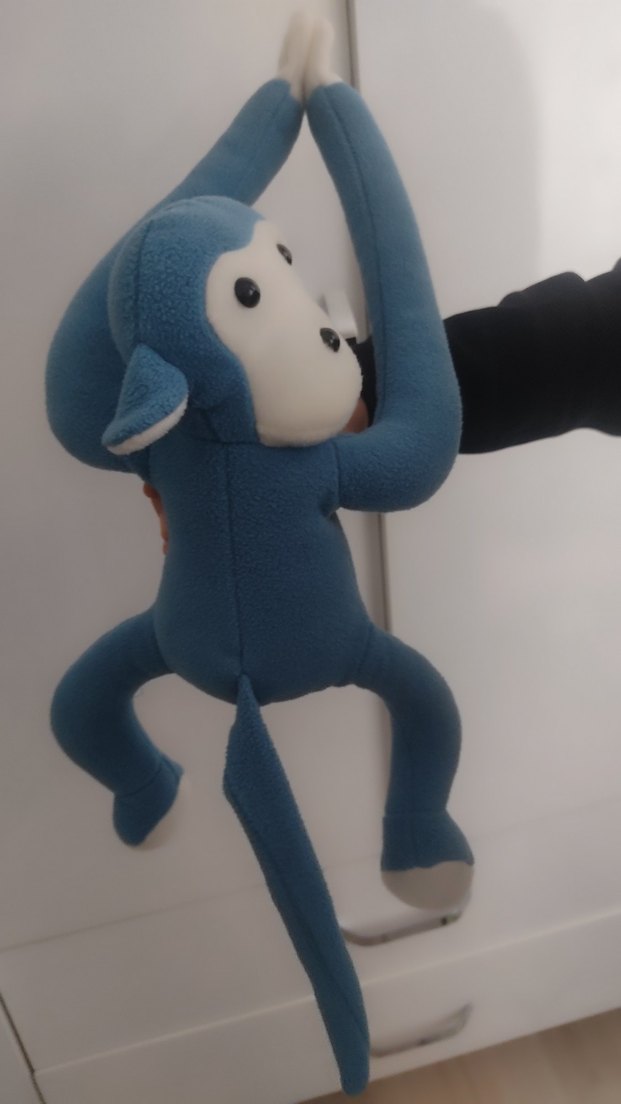 Mavi  Peluş Maymun Oyuncak - Görsel 2