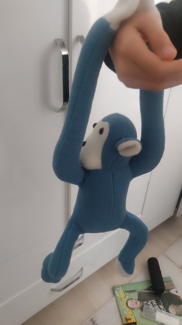 Mavi  Peluş Maymun Oyuncak - Görsel 3