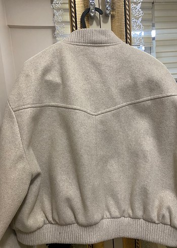 Düğmeli Bej Kadın Midi Kaban - Görsel 3