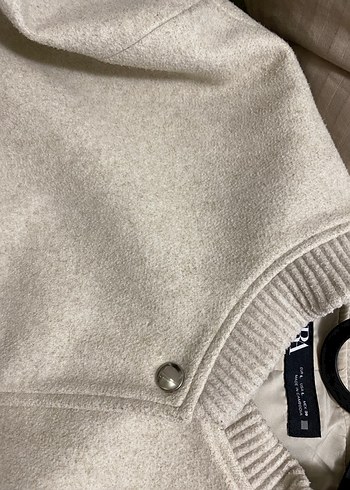 Düğmeli Bej Kadın Midi Kaban - Görsel 2