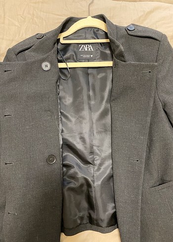 Düğmeli Siyah Kadın Vatkalı Blazer Ceket - Görsel 3