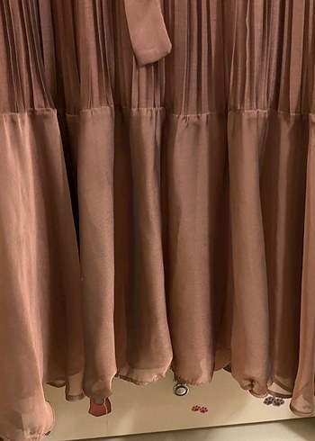 Piliseli Uzun Kadın Elbise - Görsel 3