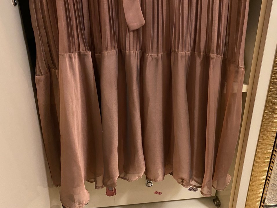 Piliseli Uzun Kadın Elbise - Görsel 3