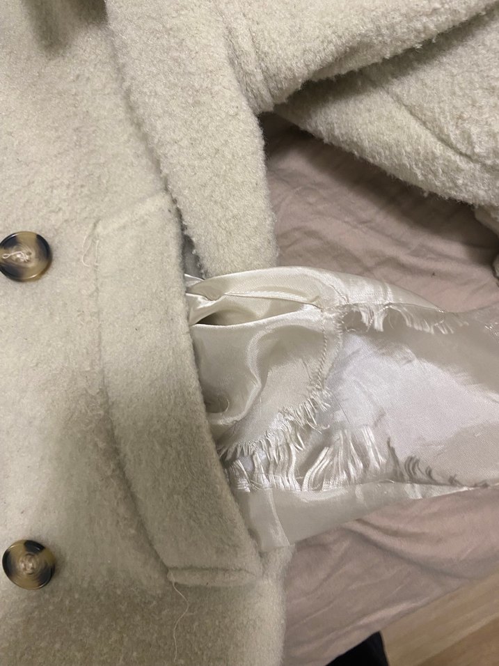 Düğmeli Bej Midi Kadın Kaban - Görsel 4