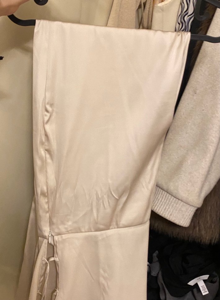 Bej Saten Kadın Etek Pantolon H&M - Görsel 4