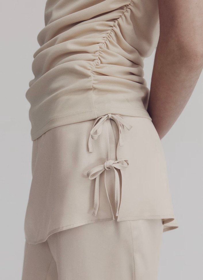 Bej Saten Kadın Etek Pantolon H&M - Görsel 2