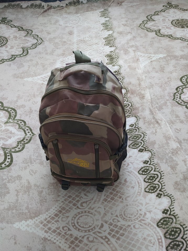 Kahverengi Kamuflaj Erkek Sırt Çantası 45 litre - Görsel 4