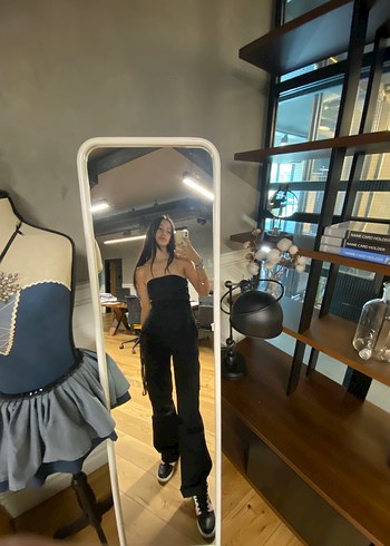 Zara Kadın Siyah Tulum - Görsel 11