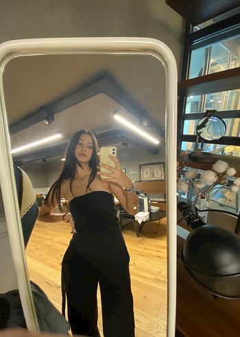 Zara Kadın Siyah Tulum - Görsel 14