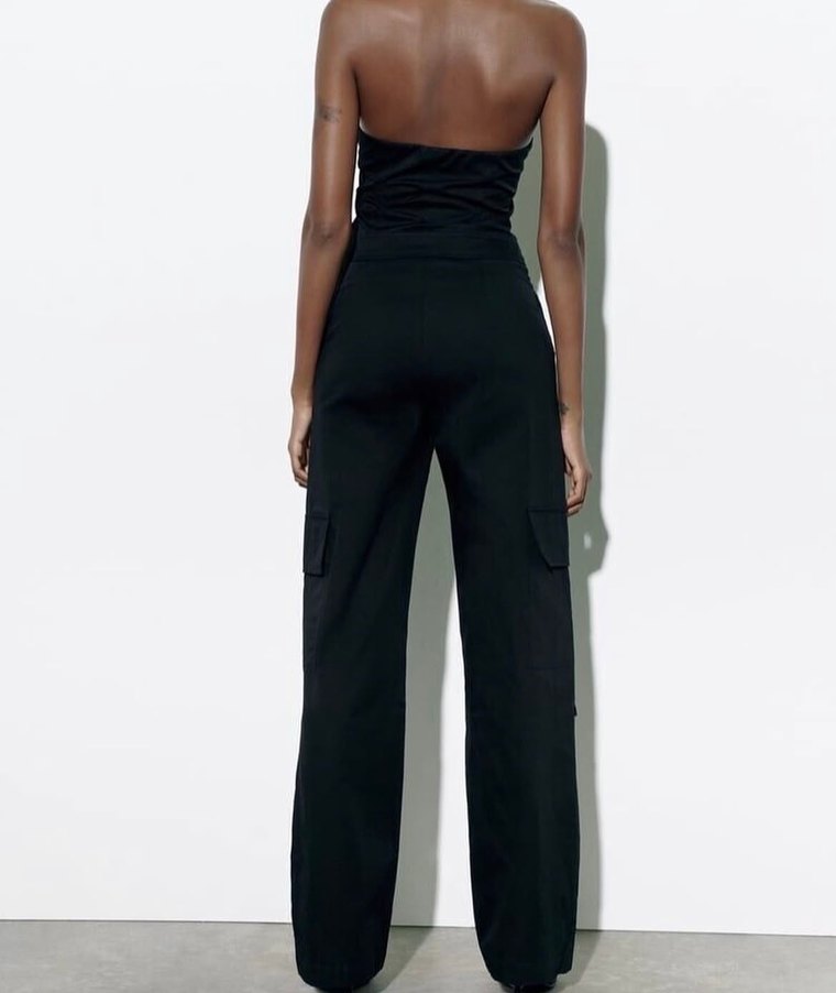 Zara Kadın Siyah Tulum - Görsel 3