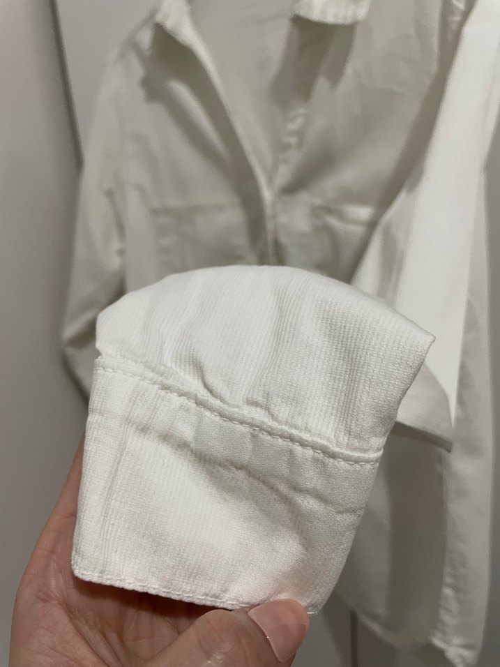 Kadın Beyaz Düğmeli Gömlek - Görsel 3