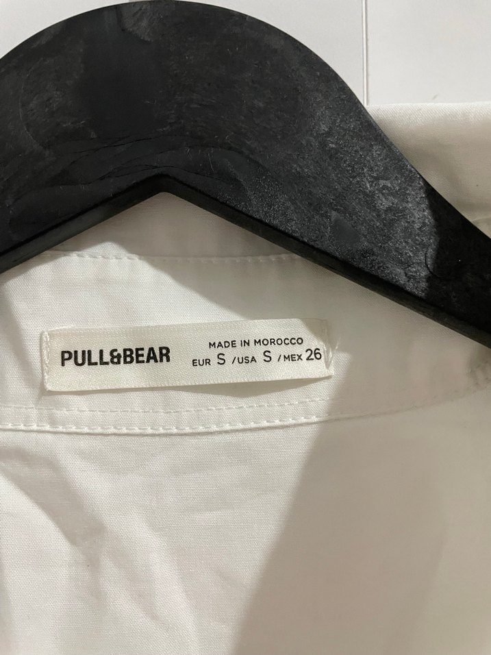 Pull and Bear Beyaz Kadın Gömlek - Görsel 4