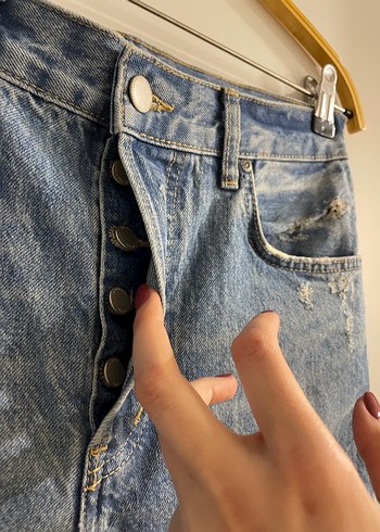 Zara Destroy Yırtık Jean Pantolon - Görsel 6