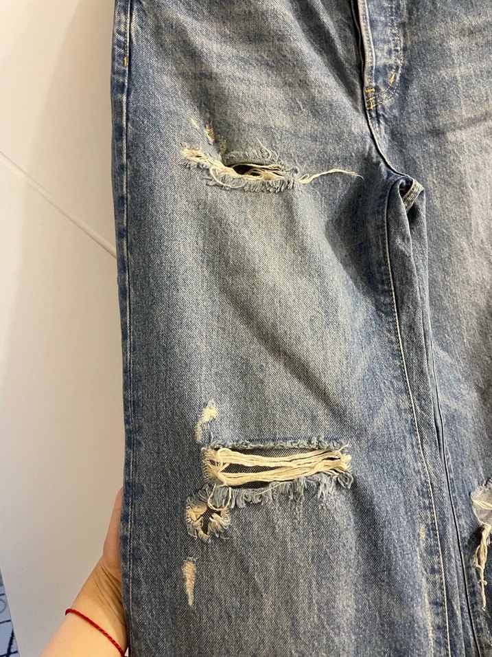 Zara Destroy Yırtık Jean Pantolon - Görsel 2