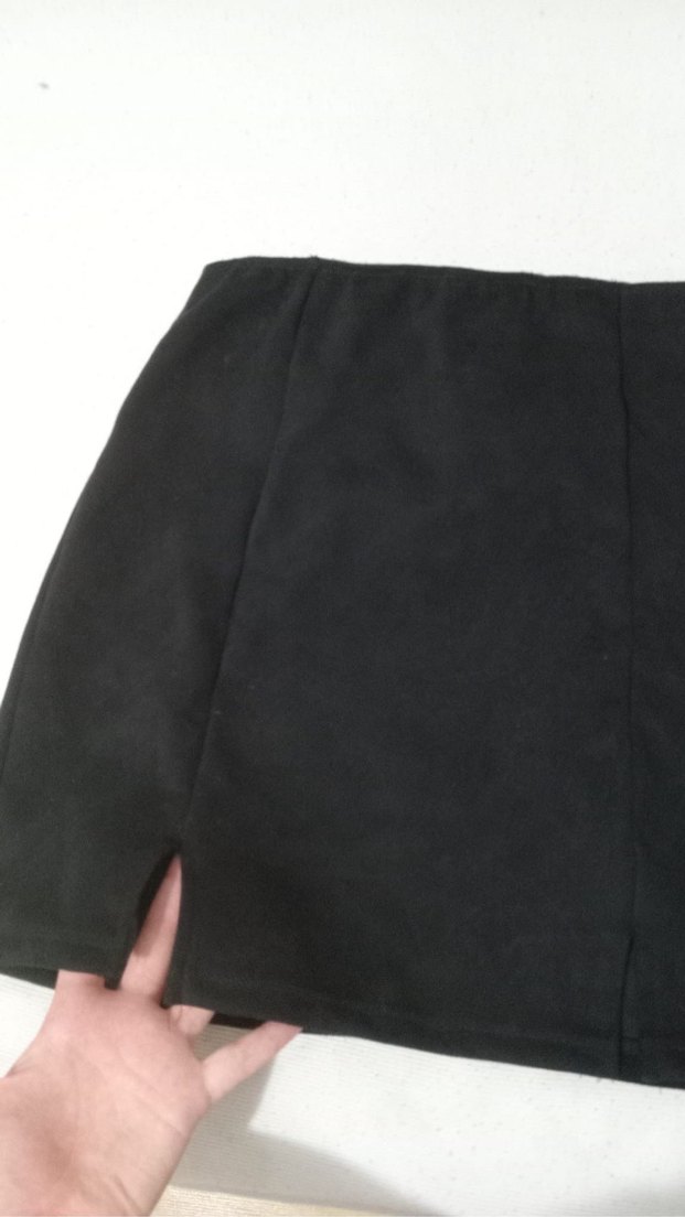 Siyah Mini Kadın Etek - Görsel 2