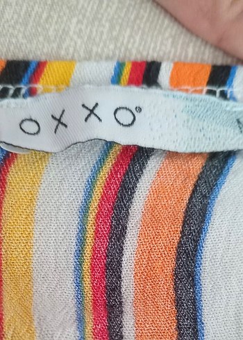 Renkli Püsküllü Bohem Mini Bluz - Görsel 3