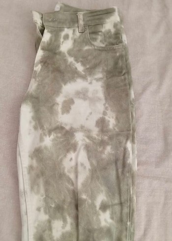 Bej Gri Batik Desenli Salaş Kadın Jean - Görsel 2