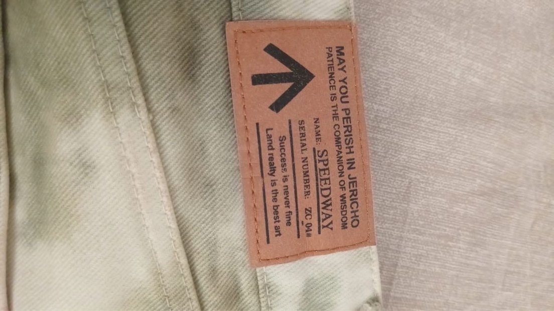 Bej Gri Batik Desenli Salaş Kadın Jean - Görsel 4