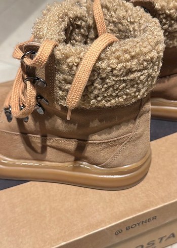 Aeropostale Bej Süet Kürklü Kadın Bot - Görsel 5