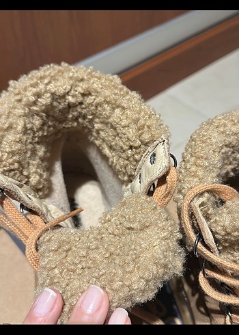 Aeropostale Bej Süet Kürklü Kadın Bot - Görsel 3