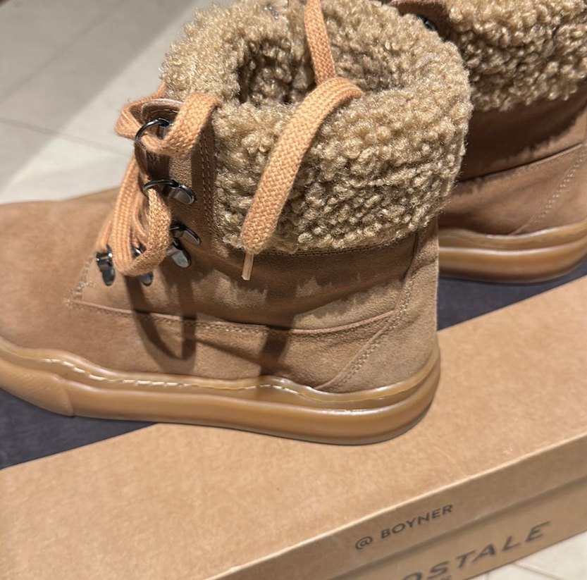 Aeropostale Bej Süet Kürklü Kadın Bot - Görsel 5