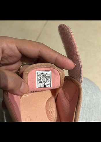 Vicco Kız Bebek Pembe Cırtcırtlı İlk Adım Ayakkabısı - Görsel 4