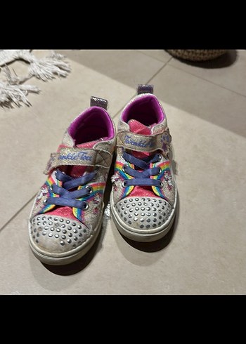 Kız Çocuk Çok Renkli Taşlı Spor Ayakkabı skechers - Görsel 5