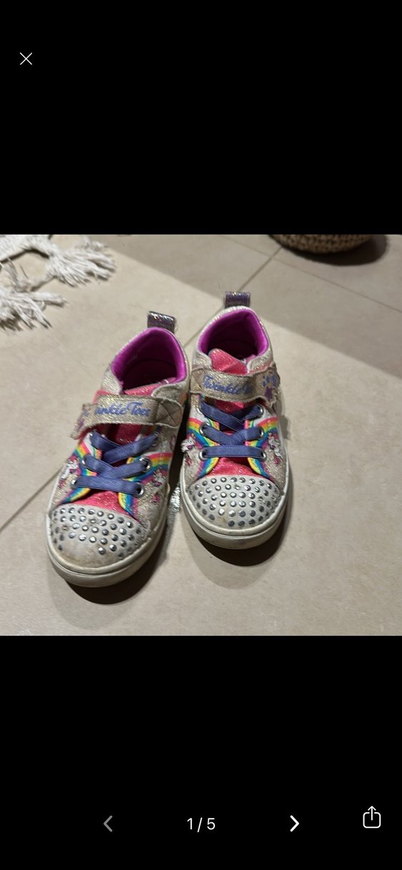 Kız Çocuk Çok Renkli Taşlı Spor Ayakkabı skechers - Görsel 5