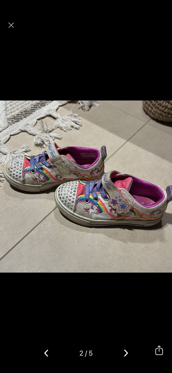 Kız Çocuk Çok Renkli Taşlı Spor Ayakkabı skechers - Görsel 4